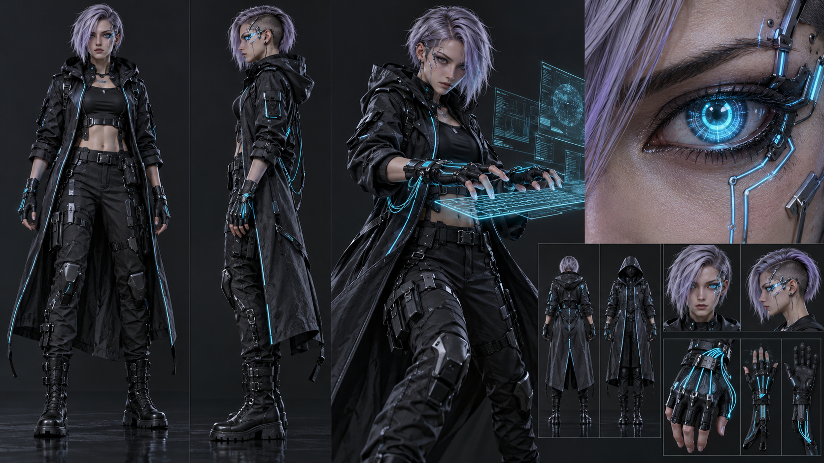 Cyberpunk Neon Hacker Terminal Infiltration · 30s
