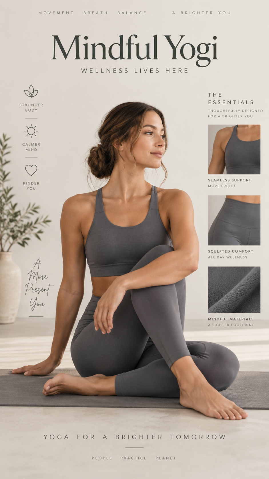Serene Journey Through Minimalist Wellness · 40s