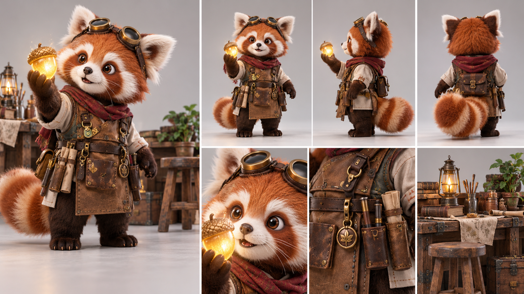 Earnest Fluffy Red Panda Apprentice · 30s Storyboard