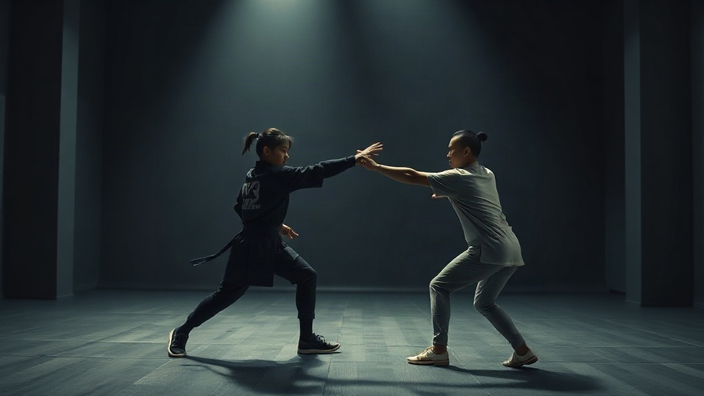 An Eastern Wuxia-Style Duel Between A Grandmaster - Shot 02 Storyboard Grid